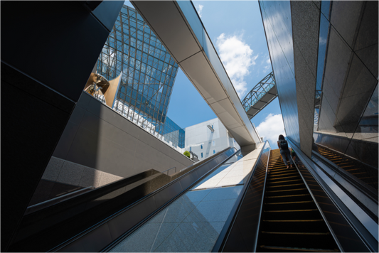 Architectural: Ascending from Kyoto Station